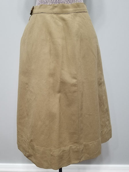 Khaki WAC Uniform: Jacket & Skirt <br> (B-37" W-26" H-36")