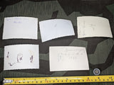 5 Original Photos Woman with Soldier/ Family / Friends