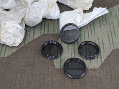 Small Smoke Colored Lenses With Threaded Trim Ring