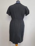 German Black Polka Dot Dress <br> (B-40" W-33" H-41")