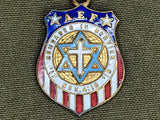 AEF Comrades in Service WWI Veterans Association Charm (folded into the American Legion)