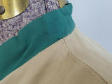 Tan and Green Dress <br> (B-40" W-28.5" H-40")