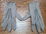 Tan/Gray Gloves with Black Trim
