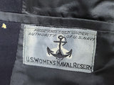 Navy WAVES Uniform and Overcoat with Liner (Named) <br> (B-34" W-24" H-35")