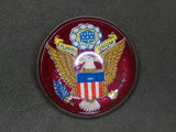 Domed Glass US Eagle Sweetheart Pin