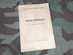 Artillery Shooting Rules Book Bildliche Schiessregeln