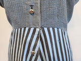 Blue Striped Dress <br> (B-44" W-38" H-48")