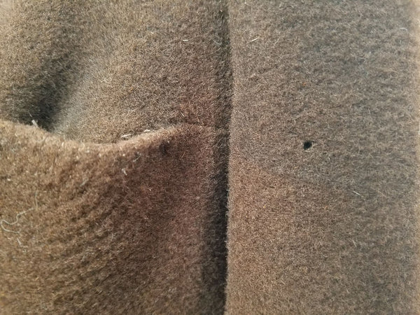 Dyed Brown Wool Coat <br> (B-39" W-38")