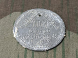 Ausweismarke V.D.M. 2 Sonst Reichsmark Ersatz