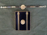 Matching WWII US Navy Sweetheart Compact & Bracelet