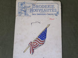 Sweetheart Flag and Star Patches on Card