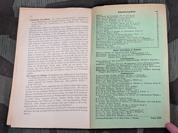Blätter für Naturschutz - Booklet for Nature Protection 1941