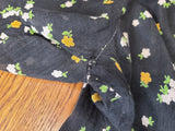 Plus Size Flower Print Dress <br> (B-53" W-46" H-54")