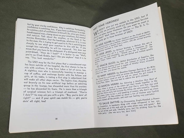 Hail Hostess USO Booklet