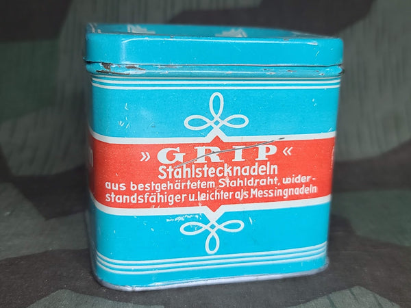 Large Grip Stahlstecknadeln Sewing Pin Tin