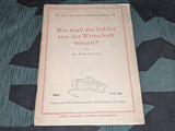 Tornisterschrift What a Soldier Needs to Know About the Economy
