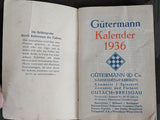 1936 Gütermann Thread Calendar Book