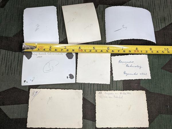 Original Soldiers with Trains Photos Lot of 8