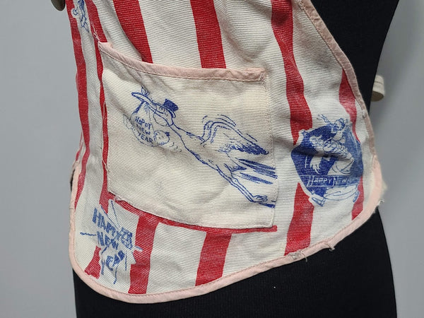 Novelty Print Happy New Year Vest