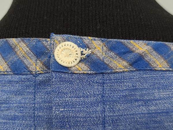 German Blue Chore Dress <br> (B-36" W-28" H-39.5")