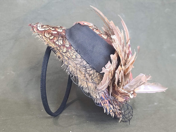 Bird Feather Tilt Hat