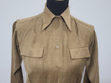 Women's OD Wool Blouse (Officer's?) <br> (B-39" W-34.5")