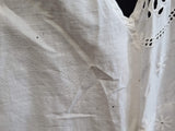 White Sleeveless Eyelet Blouse from Germany <br> (B-37" W-34.5")