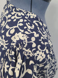 Blue and White Animal Novelty Print Dress <br> (B-47" W-37" H-44")