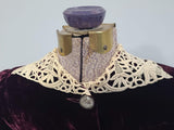 Burgundy Velvet Blouse <br> (B-34" W-26")