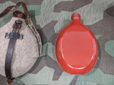 Red Enamel Canteen w/ Green Painted Cup RFI 1943 Unissued