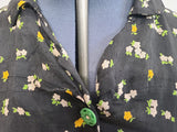 Plus Size Flower Print Dress <br> (B-53" W-46" H-54")