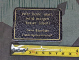 Advertising Pocket Mirror "Who Saves Today, Lives Better Tomorrow"