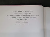 Ernie Pyle in England 1941 Book First Edition