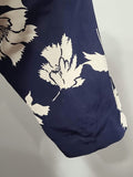 Navy Blue with White Flowers Dress (as-is) <br> (B-39" W-29" H-41")