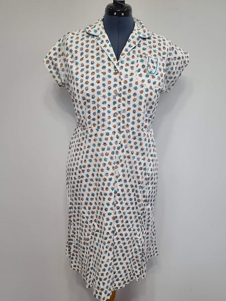 Leaf Acorn Print Dress <br> (B-43" W-38" H-44")