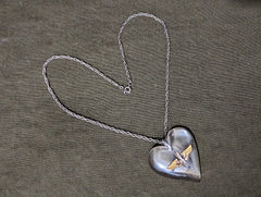 Lucite Heart Necklace with Air Army Corps Insignia