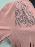 Pink Dress with Lace Inserts <br> (B-43" W-31" H-43")