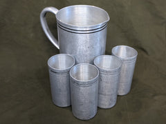 Aluminum Pitcher and Cup Set