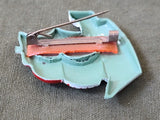 Sailboat Pin with Allied Flags