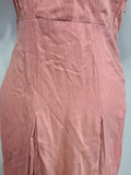 Pink Button Down Dress <br> (B-33" W-26" H-31")