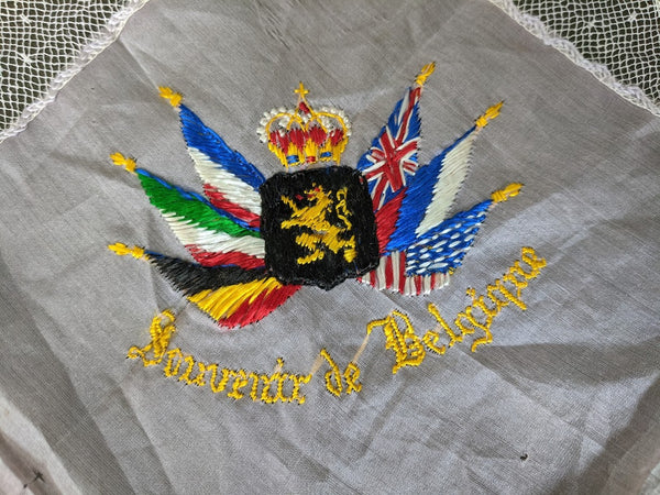 Lot of 2 Belgium Hankies