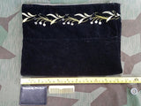 Black Velvet Clutch Purse with DRP Zipper