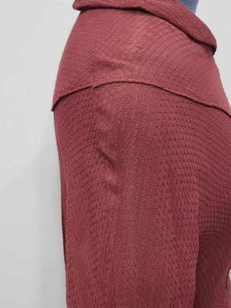 German Maroon Long Sleeve Dress <br> (B-40" W-34" H-40")