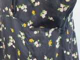 Plus Size Flower Print Dress <br> (B-53" W-46" H-54")