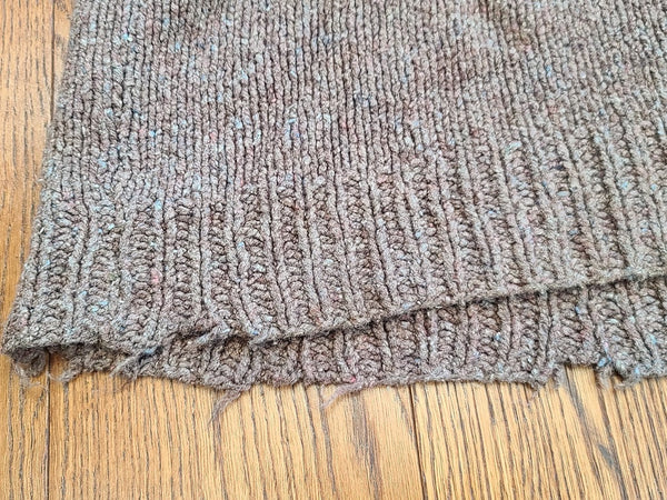 Hand Made Brown Knit Sweater Vest (Large Size)