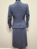 Cornflower Blue Skirt Suit <br> (B-35" W-26" H-39")