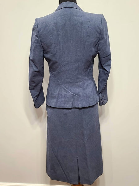 Cornflower Blue Skirt Suit <br> (B-35" W-26" H-39")