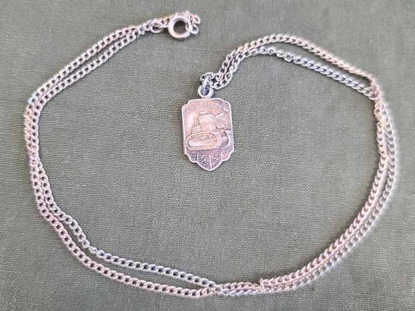 On ne Passe Pas French WWI Sweetheart Tank Necklace