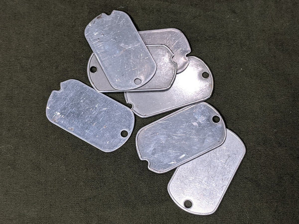 Original WWII Era US GI Dog Tag Blanks