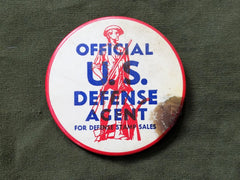 Original WWII U.S. Defense Agent Pin 